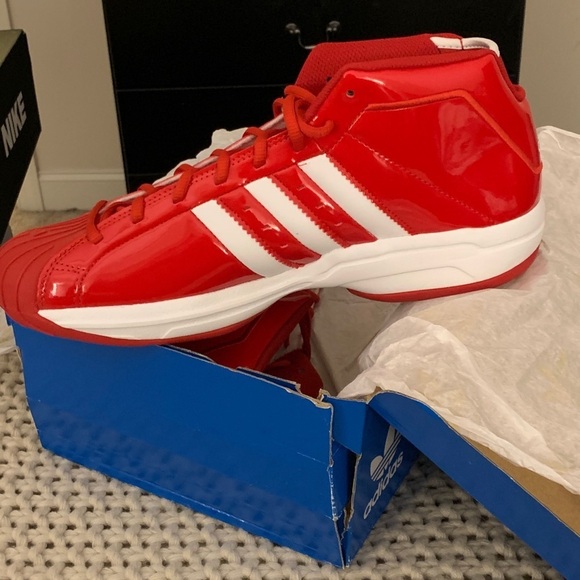 BRAND NEW NEVER WORN Adidas Pro Model 2G Red Patent Leather Shoe 11.5 US main image 11